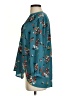Gibson Floral Teal 3/4 Sleeve Blouse Size S - photo 5