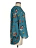 Gibson Floral Teal 3/4 Sleeve Blouse Size S - photo 4