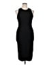 Bebe Solid Black Cocktail Dress Size XL - photo 1