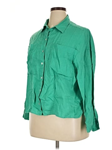 Cynthia Rowley TJX 3/4 Sleeve Button-Down Shirt (view 1)