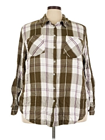 Lane Bryant Long Sleeve Button-Down Shirt (view 1)