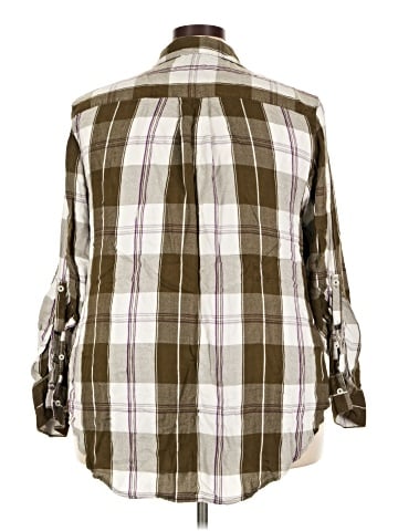 Lane Bryant Long Sleeve Button-Down Shirt (view 2)