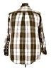 Lane Bryant Plaid Brown Long Sleeve Button-Down Shirt Size 28 - photo 2
