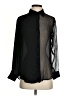 Krisa 100% Polyester Color Block Black Long Sleeve Blouse Size XS - photo 1