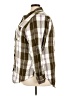 Lane Bryant Plaid Brown Long Sleeve Button-Down Shirt Size 28 - photo 5