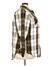 Lane Bryant Plaid Brown Long Sleeve Button-Down Shirt Size 28 - photo 4