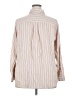 Torrid Stripes Ivory Long Sleeve Button-Down Shirt Size 2X Plus (2) - photo 2