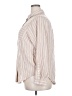 Torrid Stripes Ivory Long Sleeve Button-Down Shirt Size 2X Plus (2) - photo 5