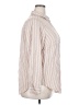 Torrid Stripes Ivory Long Sleeve Button-Down Shirt Size 2X Plus (2) - photo 4