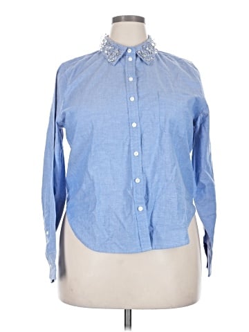 J.Crew Collection Long Sleeve Button-Down Shirt (view 1)
