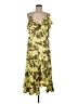 DKNY 100% Polyester Tropical Yellow Cocktail Dress Size 6 - photo 1