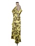 DKNY 100% Polyester Tropical Yellow Cocktail Dress Size 6 - photo 5