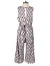 Everly 100% Rayon Hearts White Jumpsuit Size M - photo 2