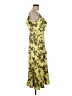 DKNY 100% Polyester Tropical Yellow Cocktail Dress Size 6 - photo 4