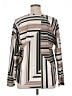 Dana Buchman Stripes Ivory Long Sleeve Blouse Size XL - photo 2
