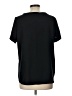 Ann Taylor 100% Polyester Black Short Sleeve Top Size L - photo 2