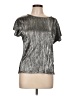 Elementz Metallic Silver Short Sleeve Top Size L - photo 1