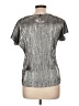 Elementz Metallic Silver Short Sleeve Top Size L - photo 2