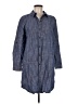 Tommy Hilfiger Blue 3/4 Sleeve Button-Down Shirt Size M - photo 1