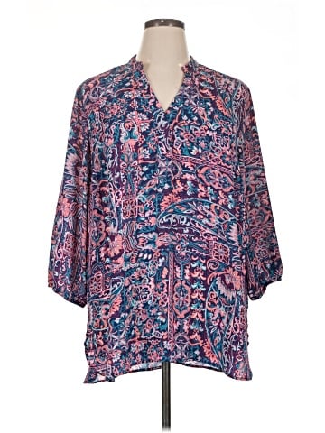 Boutique + 3/4 Sleeve Blouse (view 1)