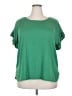 Max Studio Green Short Sleeve Top Size 2X - photo 1