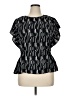 Nine West 100% Polyester Black Short Sleeve Blouse Size XL - photo 1