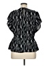 Nine West 100% Polyester Black Short Sleeve Blouse Size XL - photo 2