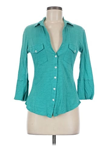 James Perse 3/4 Sleeve Button-Down Shirt (view 1)