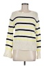 LINE 100% Cashmere Stripes Ivory Cashmere Pullover Sweater Size M - photo 1