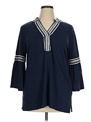 Charter Club 3/4 Sleeve Blouse (view 1)