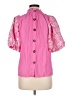 Coast 100% Polyester Pink Short Sleeve Blouse Size M - photo 2