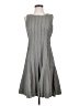 Calvin Klein Chevron-herringbone Gray Casual Dress Size 4 (petite) - photo 1