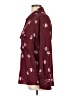 Elodie 100% Polyester Print Burgundy Long Sleeve Blouse Size L - photo 5