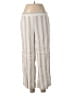 Maven West Stripes Ivory Linen Pants Size S - photo 1