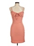 Le Lis Solid Tan Cocktail Dress Size M - photo 1