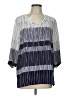 Chaus Blue 3/4 Sleeve Blouse Size L - photo 1