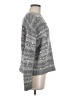 Lafayette 148 New York Metallic Silver Pullover Sweater Size M - photo 4