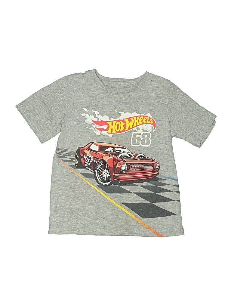 Pre-owned Hot Wheels Kids' Short Sleeve T-shirt In Gray