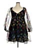STAUD 100% Polyester Hearts Black Cocktail Dress Size XL - photo 1