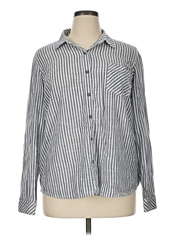 Natural Reflections Long Sleeve Button-Down Shirt (view 1)