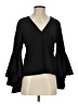 Milly Black Long Sleeve Blouse Size 4 - photo 1