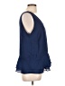 Gibson 100% Polyester Blue Sleeveless Blouse Size L - photo 4