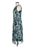 Connected Apparel Graphic Blue Cocktail Dress Size 4 (petite) - photo 5