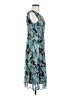 Connected Apparel Graphic Blue Cocktail Dress Size 4 (petite) - photo 4
