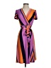 Donna Morgan Color Block Purple Cocktail Dress Size 2 - photo 1