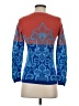 Club Monaco Print Blue Pullover Sweater Size XS - photo 2