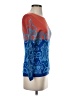 Club Monaco Print Blue Pullover Sweater Size XS - photo 4