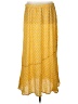 Rhode 100% Rayon Yellow Casual Skirt Size L - photo 2