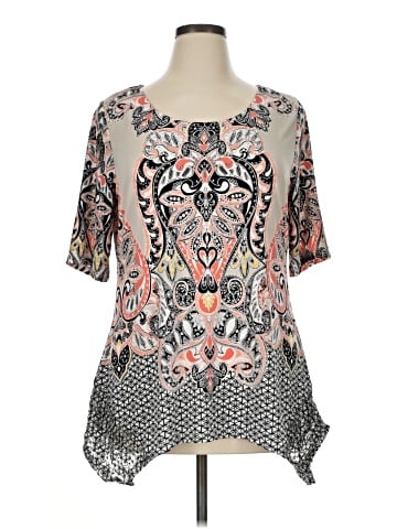 Style&Co Short Sleeve Blouse (view 1)