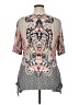 Style&Co Gray Short Sleeve Blouse Size XL - photo 2